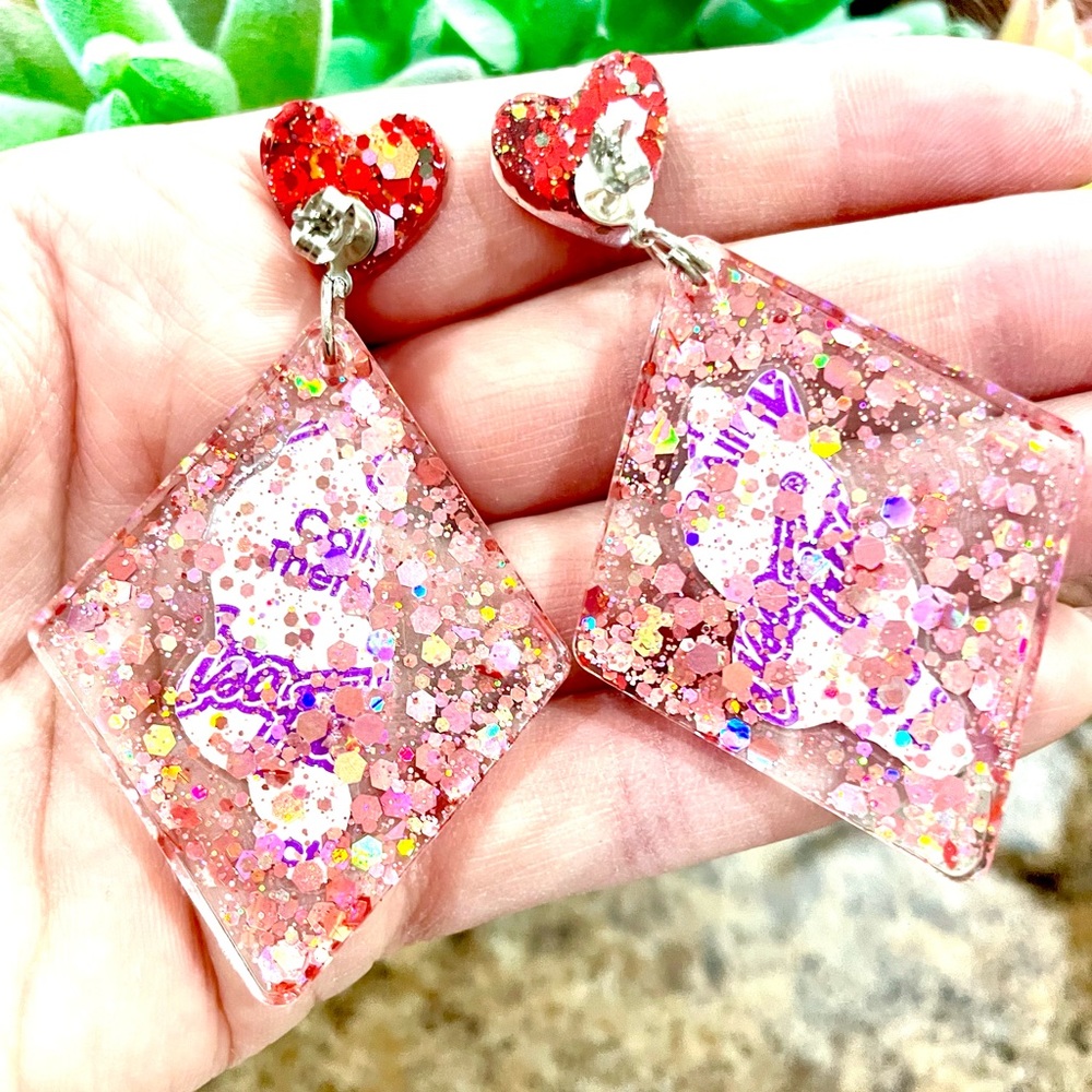 Lisa Frank Ballerina Bunny Earrings - Picture 5 of 5